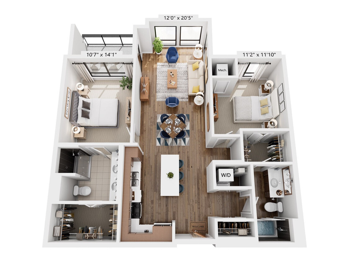 Grays floor plan The Island Residences - Grays