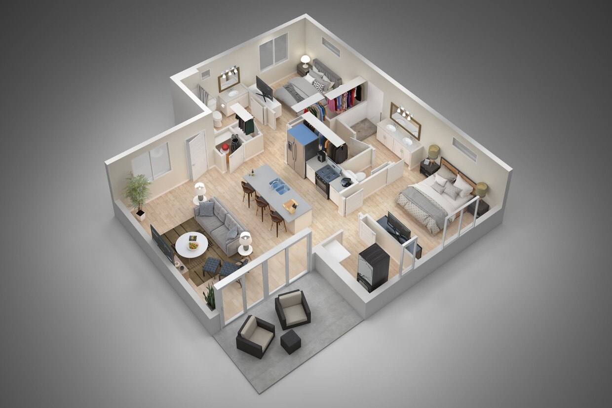 Floor Plan - Two Bedroom