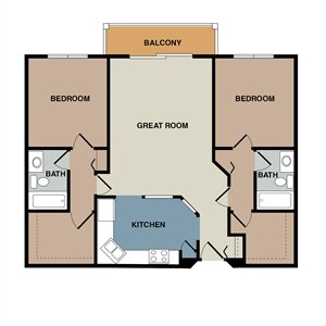 Floor Plan - 2/2 A