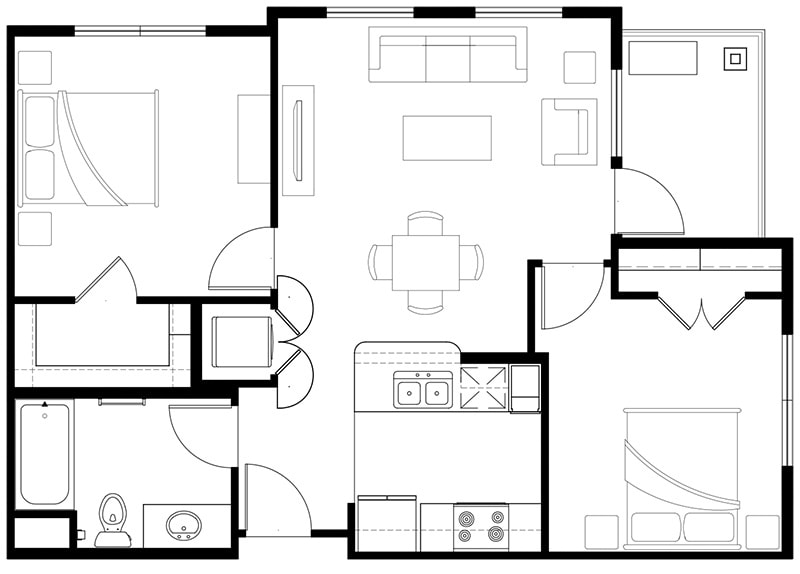 Floor Plan - B2 | Age 55+
