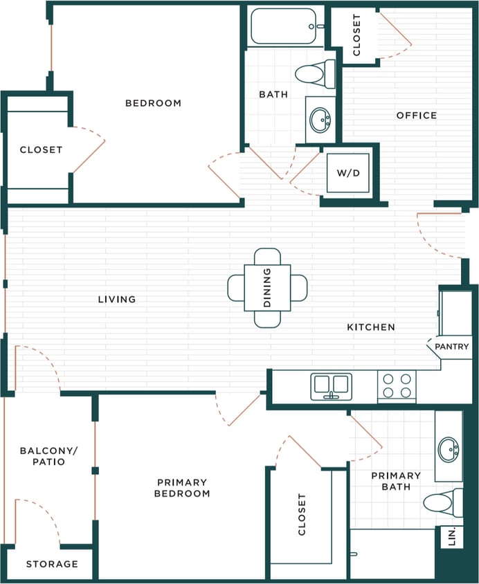 Floor Plan - B1 + Den