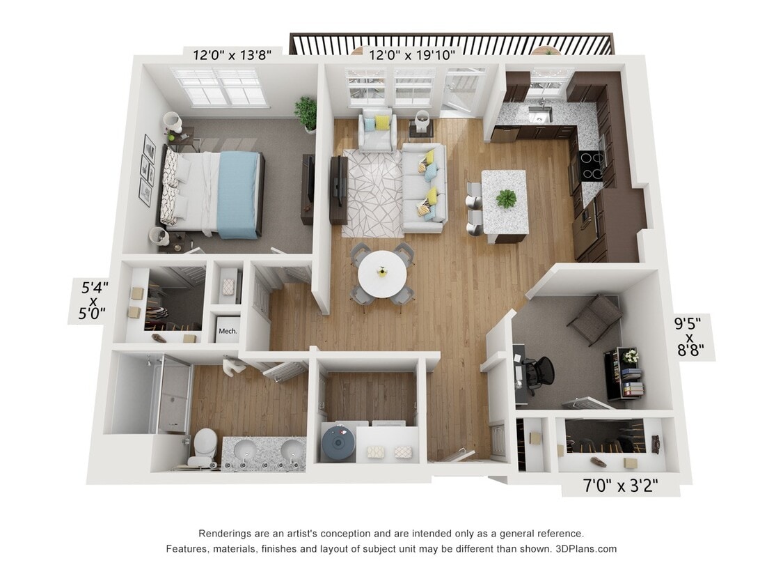 Floor Plan - 1x1 - A4