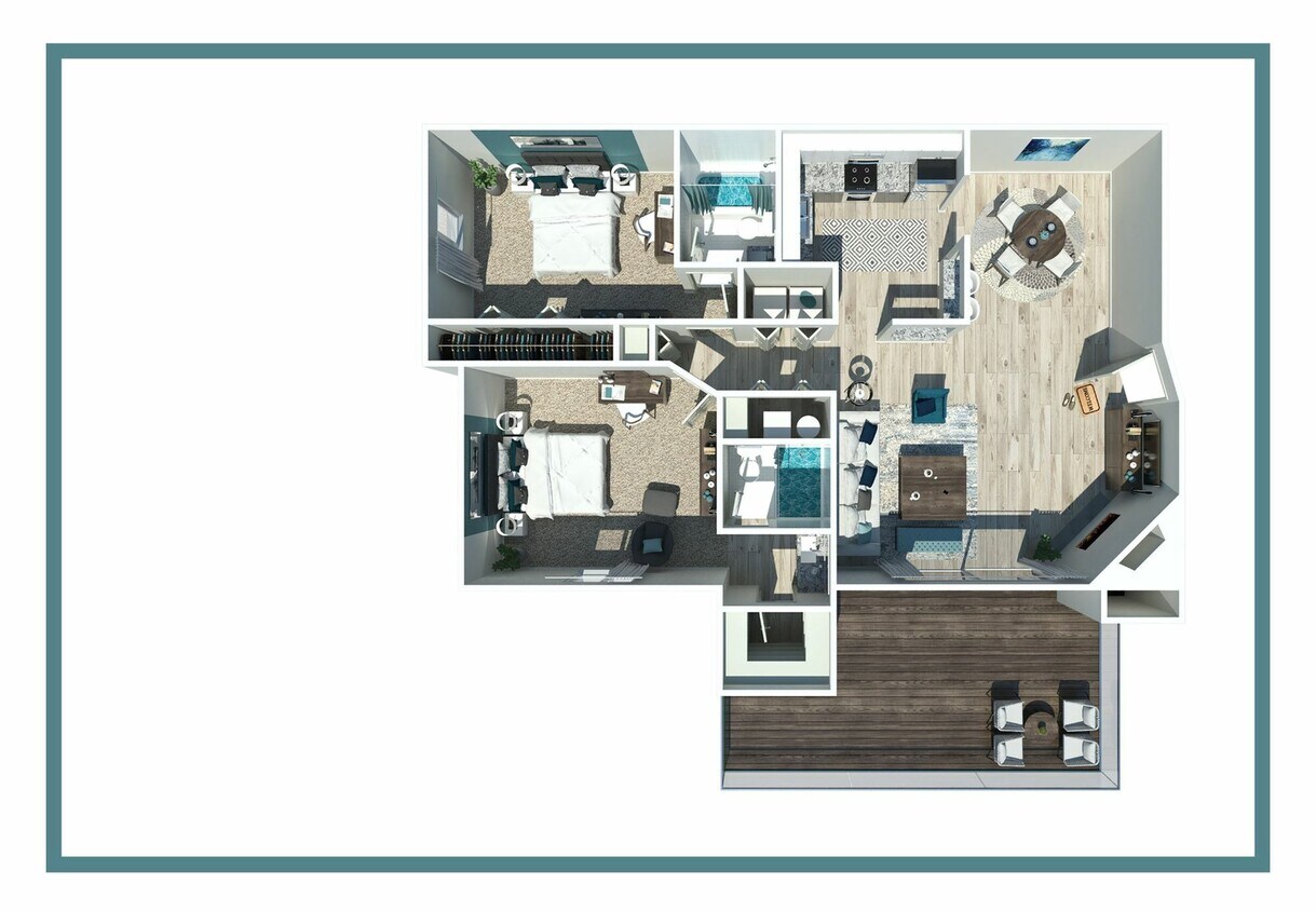 2 Bedroom 2 Bath 1132 - 2 Bedroom 2 Bath 1132