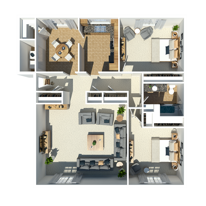 3 Bedroom 2 Bathroom - Iris