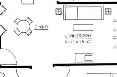 Floor Plan - Two Bedroom - 60%