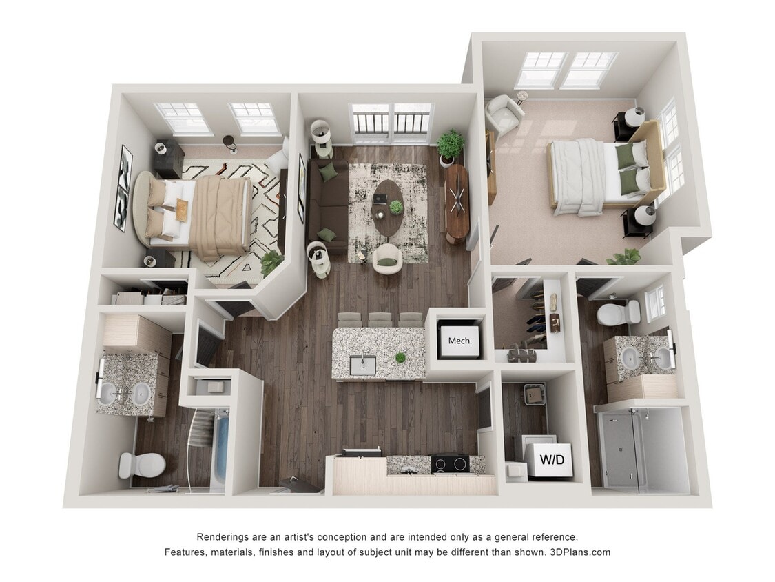 Woodside 958 sq ft 2BR - The Woodside