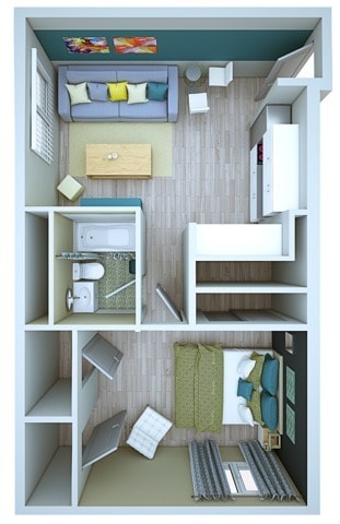 1 Bedroom C - 1 Bedroom C