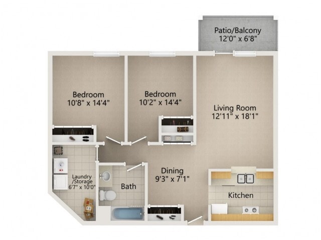 2 Bedroom - D