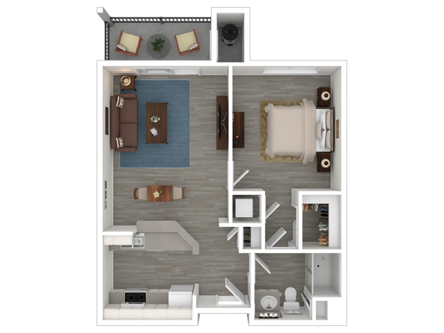 A1| 1x1 | 680 sq ft - A1