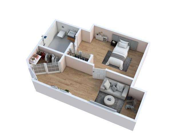 Floor Plan - One Bedroom