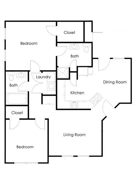 Floor Plan - Two Bedroom B
