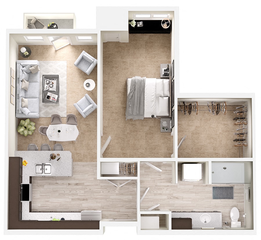 Floor Plan - 1x1 - BS2