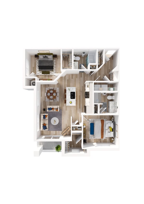 Floor Plan - 2x2