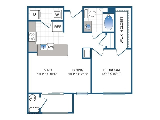 Langhorne | 1 bed 1 bath | 693 sq ft - A1-715