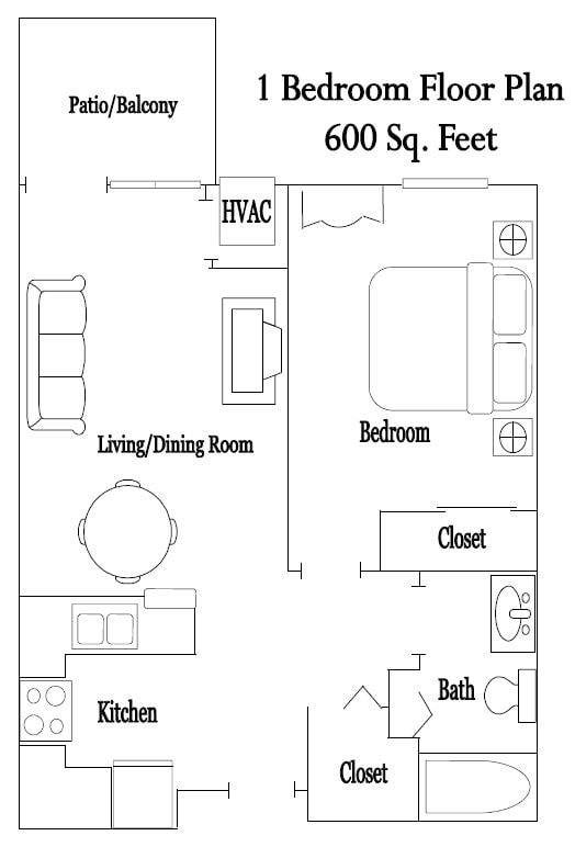 1 Bedroom - One Bedroom Upper