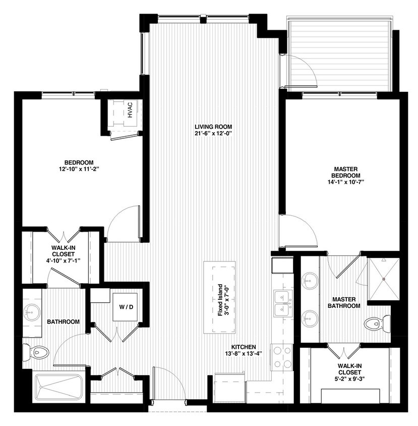 The Island Residences at Carlson Center - Harrison North - 2 Beds - 2 Baths - 1145 Sq. ft. - Harrison North