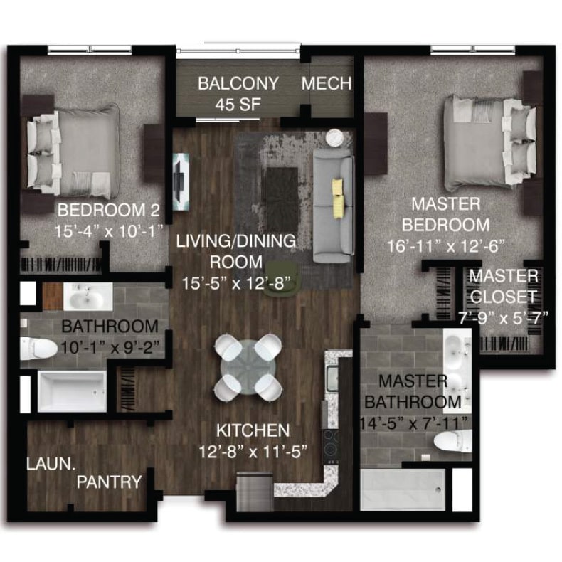 Floor Plan - Mustang I