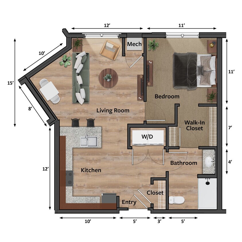Floor Plan - Elderberry (A4)
