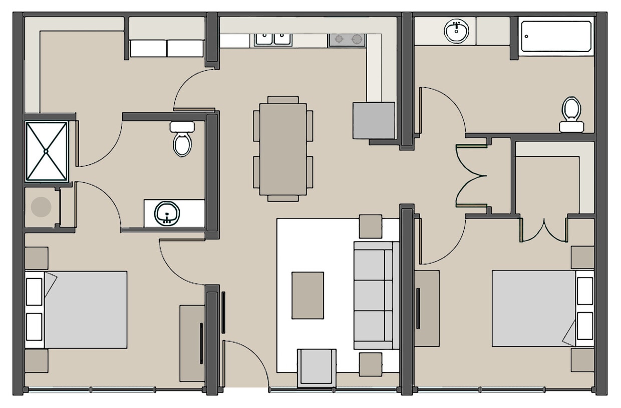 Floor Plan - Two Bedroom B