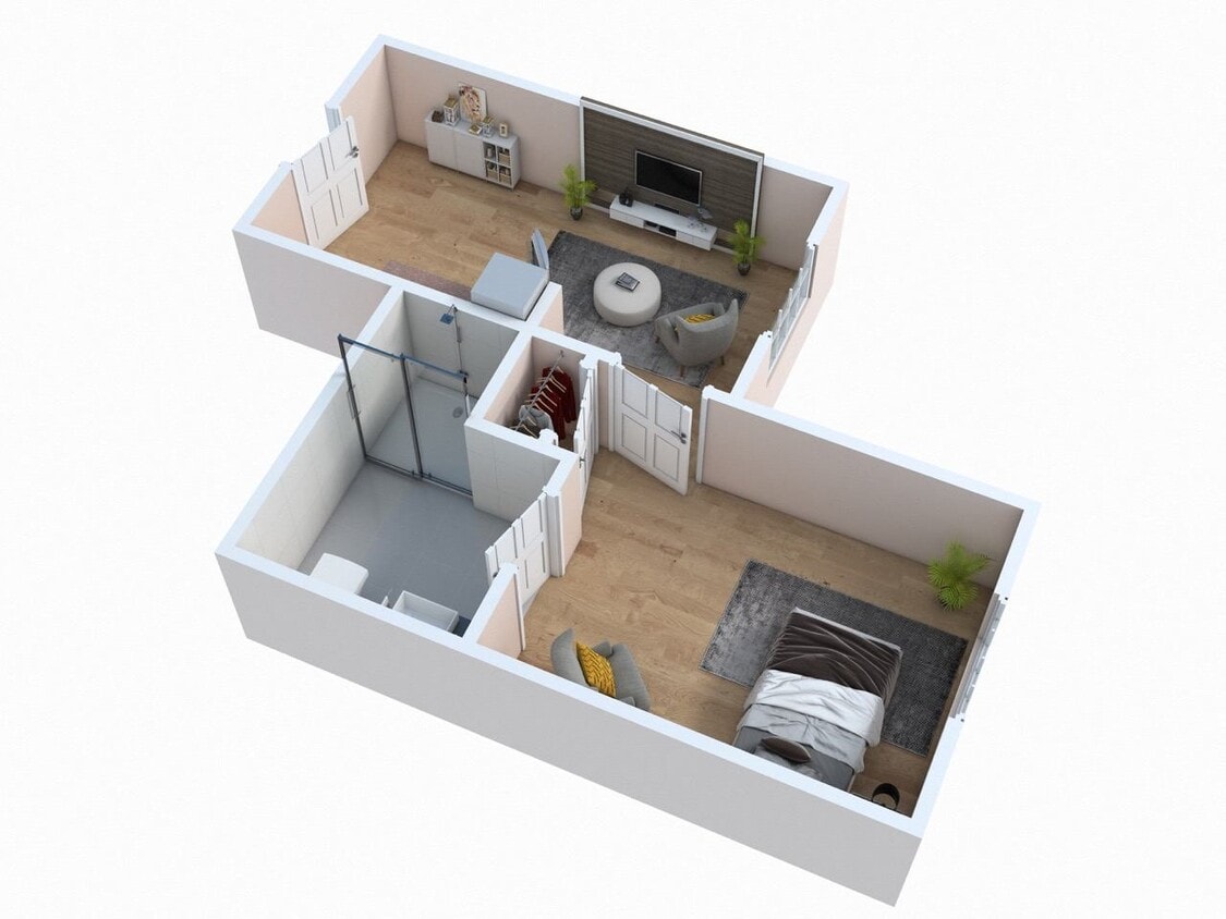 Floor Plan - One Bedroom