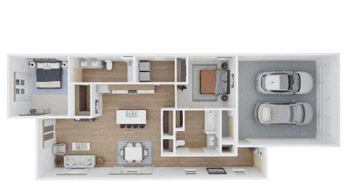 Floor Plan - Tudor- Ranch