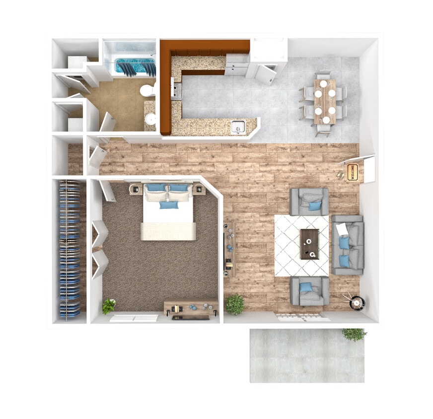 1 Bedroom 1 Bath - The Sutherland