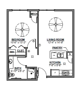 Summerbreeze 1.png - 1 bedroom, 2 bathroom