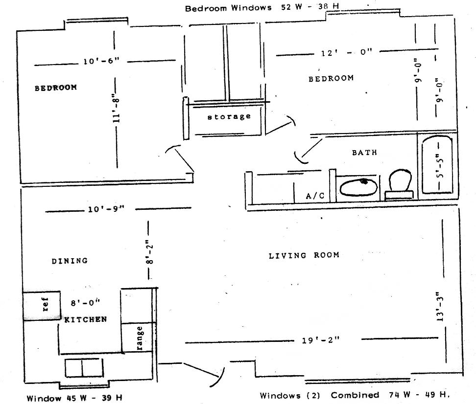 2BR/1BA - 2BR / 1BA