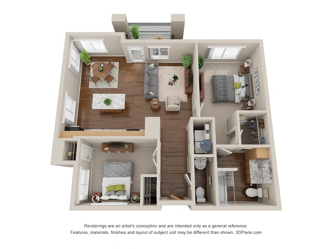 Floor Plan - Two Bedroom C