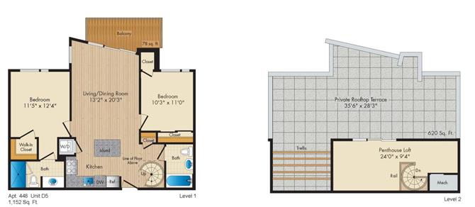 Floor Plan - Style D5 Penthouse