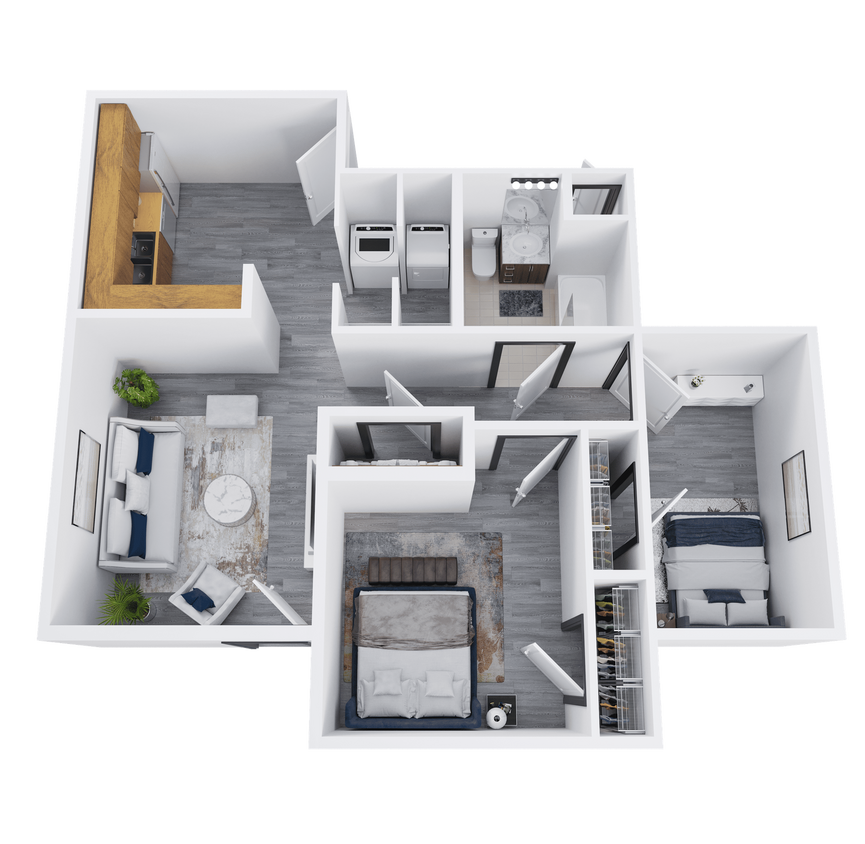 Floor Plan - 2/1 (50% Phase II)