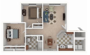 Floor Plan - B1 - Essential Housing