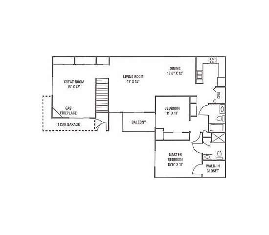 Floor Plan - O1 & O2 - UPPER COURTYARD TOWNHOME - 2 Bedroom,...