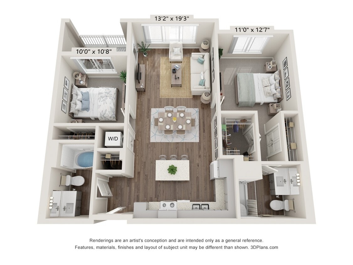 Floor Plan - Two Bedroom B1