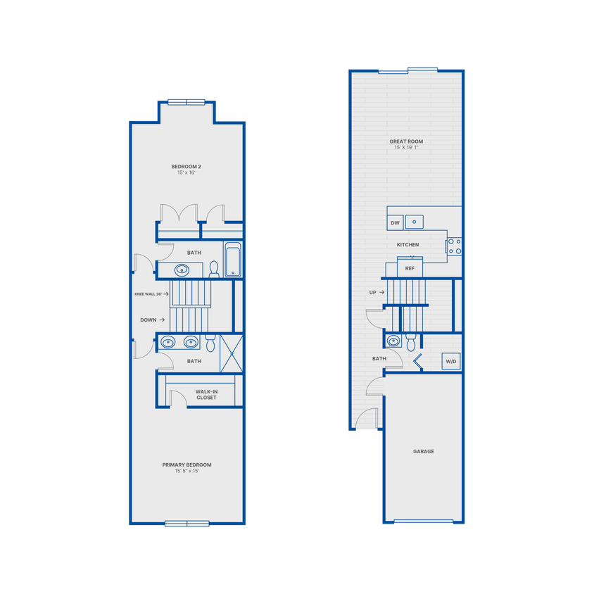 Newport floor plan The Village at Compass Pointe - Newport
