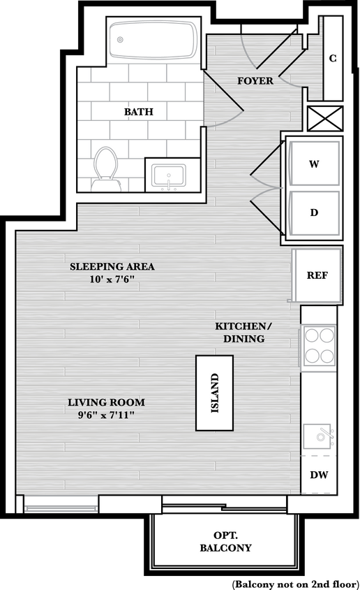 Floor Plan - Studio