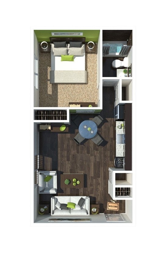 Floor Plan - 1 Bedroom A