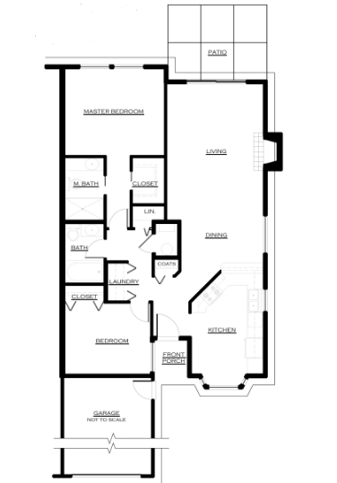 2BR/2BA - 2 Bedroom 2 Bathroom