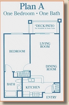 Plan A - 1 Bedroom 