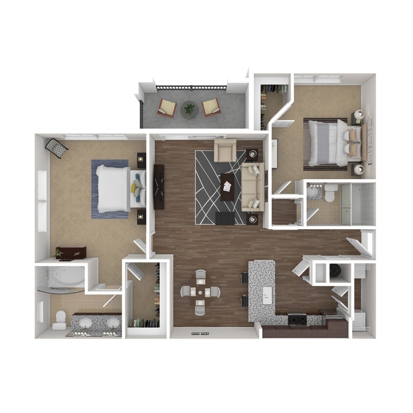Floor Plan - Workforce Housing 2-Bedrooms