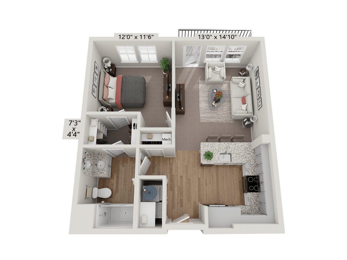 Floor Plan - A3 - Cobalt