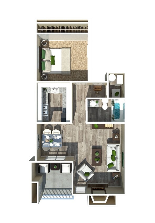 1 Bedroom - One Bedroom One Bathroom