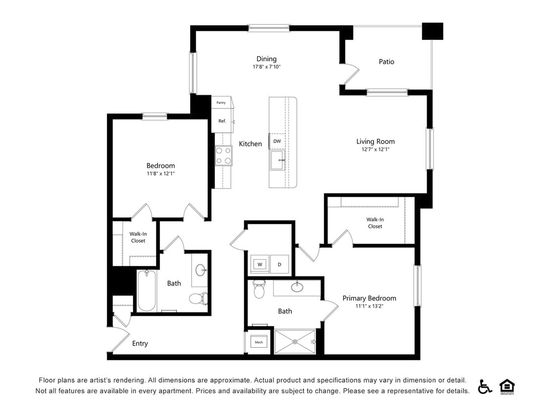 2x2L | 2x2 | 1419 sq ft - 2x2L