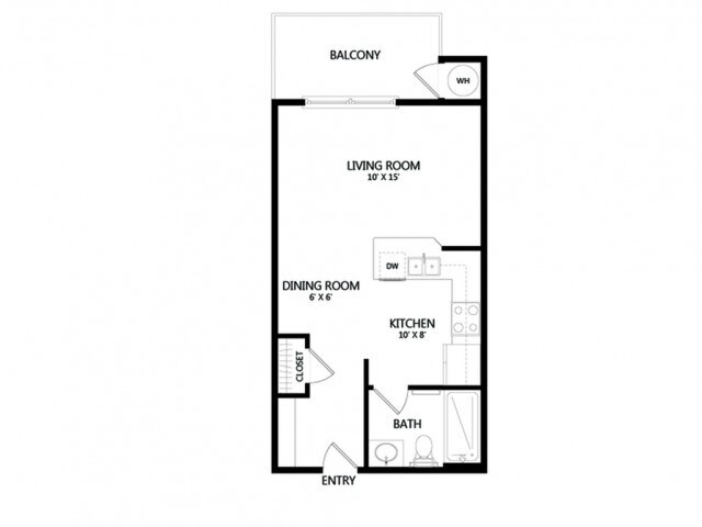 Studio | 444 sq ft - Studio