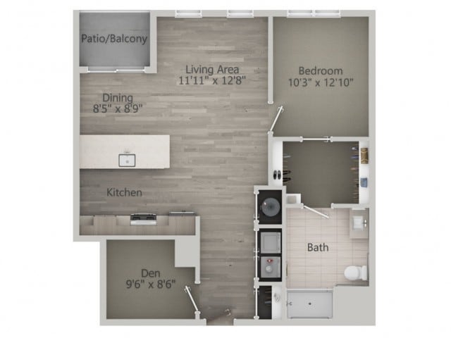 Floor Plan - Osterville (1br+d_c-g2)