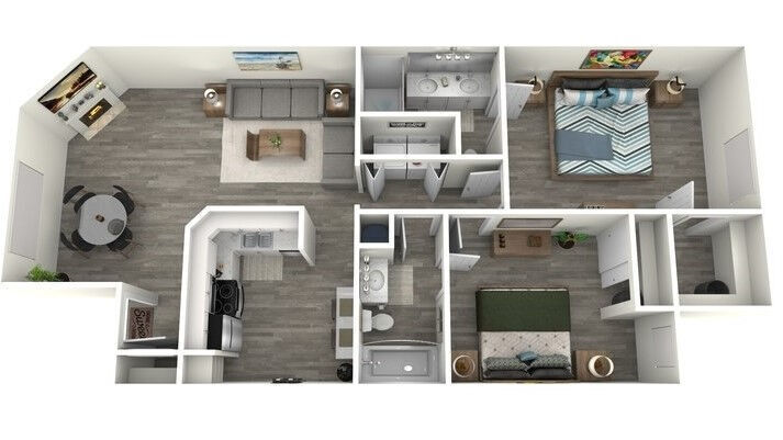 Floor Plan - B3-2X2