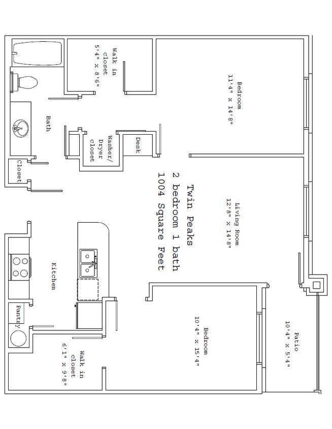 Floor Plan - Twin Peaks