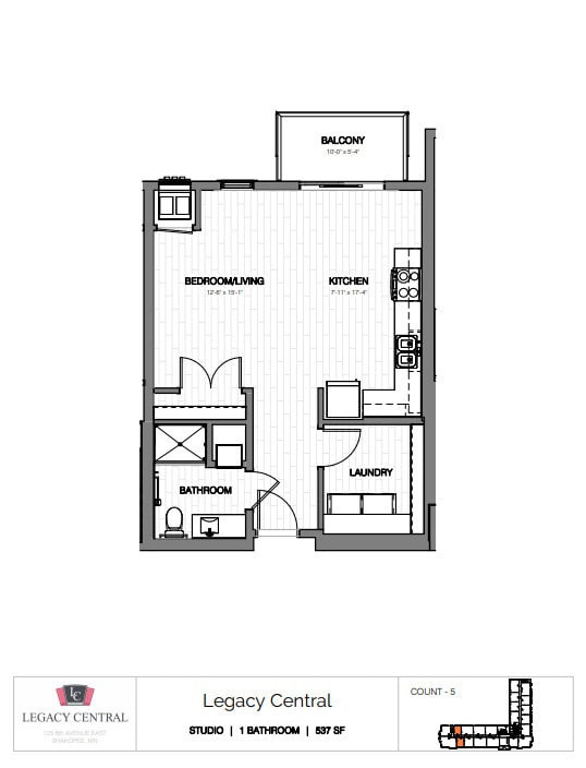 Floor Plan - Studio