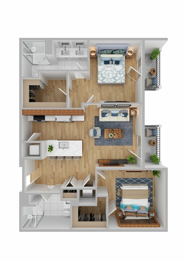 The Concord - Two Bedroom Two Bathroom - Concord