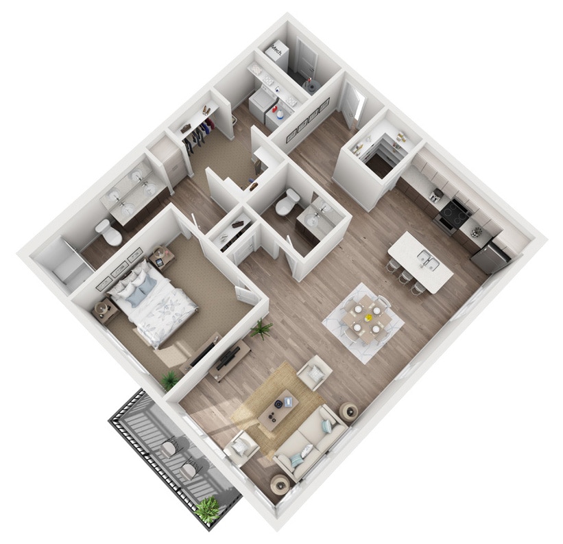 Plan-Allegro-A13.jpg - One Bedroom